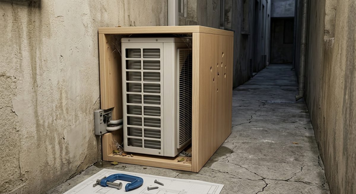 Cache climatiseur extérieur: erreurs à éviter
