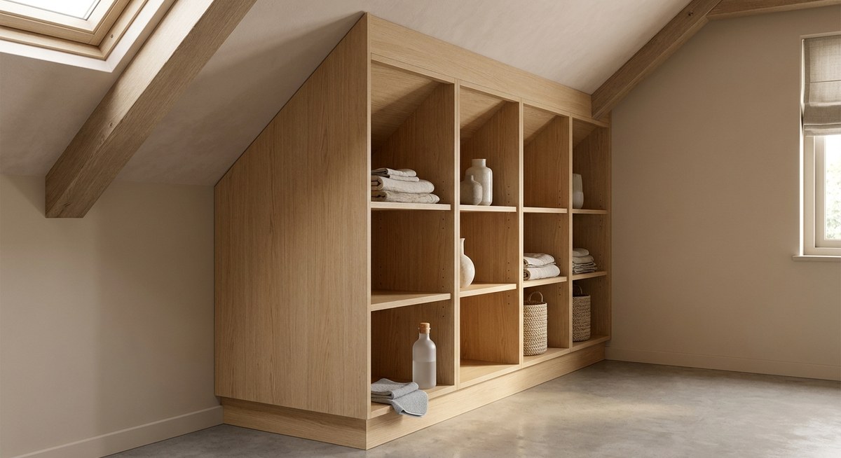 Rangement sous pente : astuces pour optimiser et entretenir votre caisson