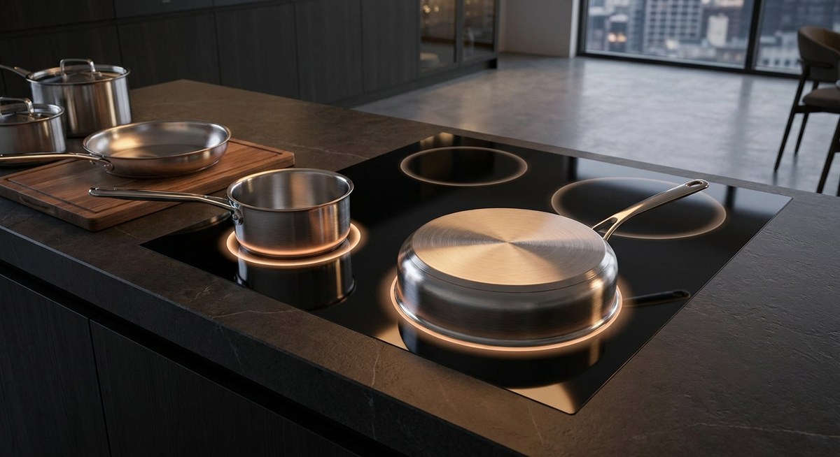 Illustration éditoriale : Diametre Casserole Plaque Induction
