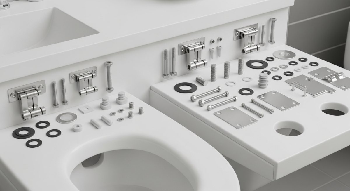 Fixation abattant WC: vérifier la compatibilité