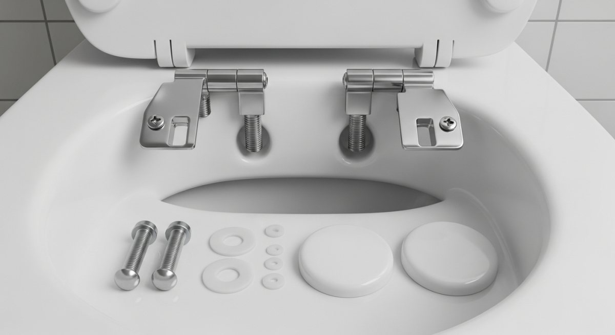 Fixation abattant WC: vérifier la compatibilité
