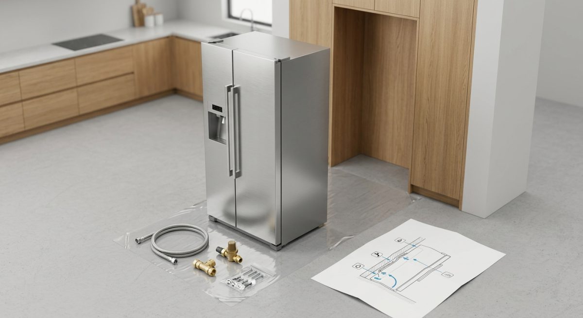 Installation d'un Frigo Américain : Espace de Ventilation et Ouverture des Portes