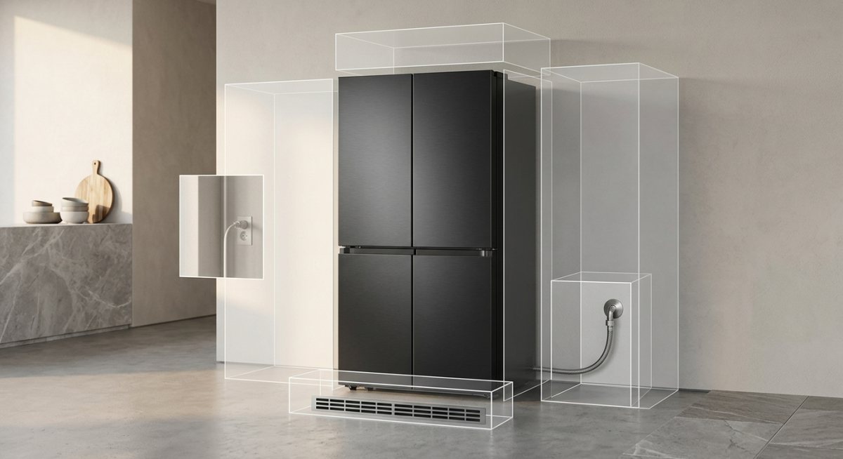 Dimension frigo americain : simulateur de compatibilite avant achat