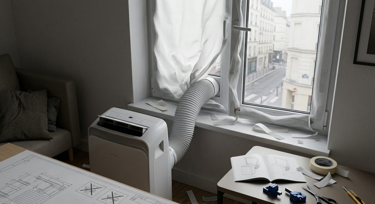 Kit de calfeutrage pour climatiseur mobile: erreurs à éviter