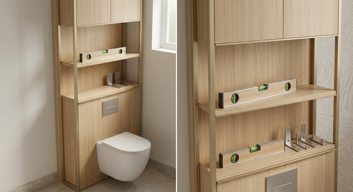 Installer Meuble au-dessus des WC: étapes et conseils