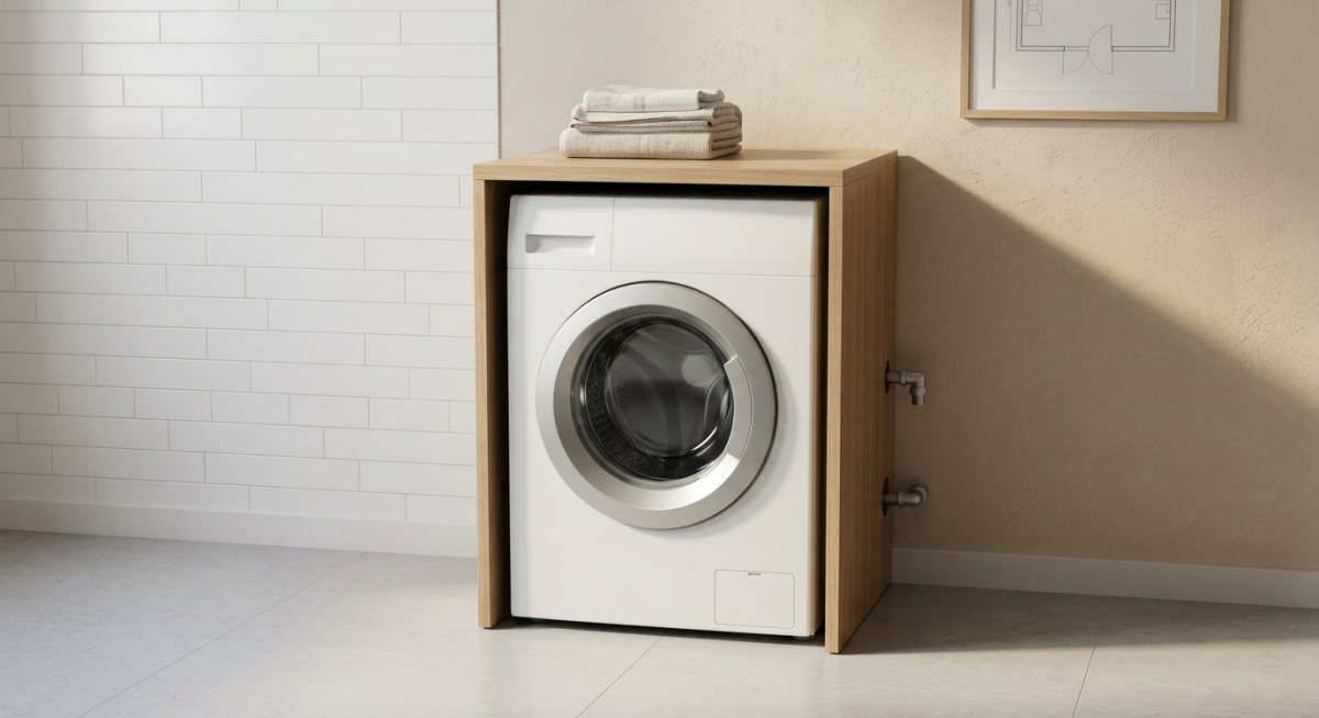 Meuble machine a laver: simulateur avant achat