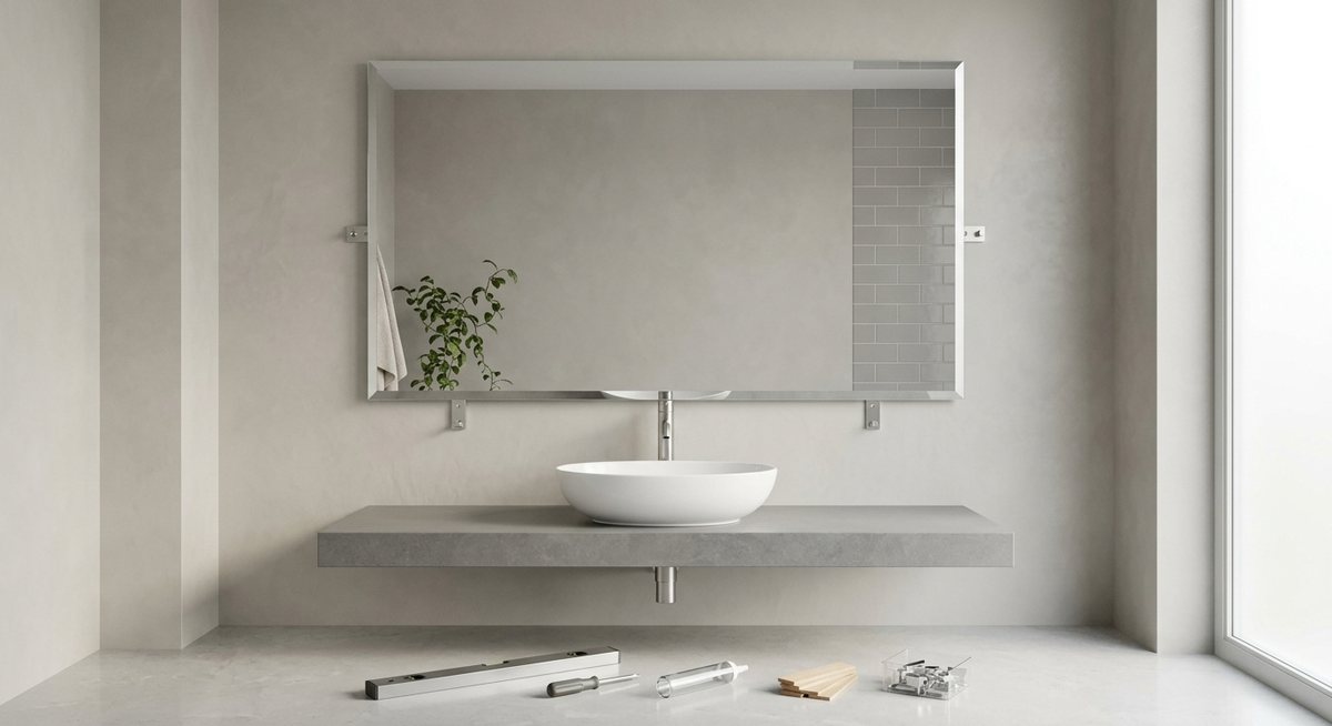 Installer Miroir salle de bain: étapes et conseils