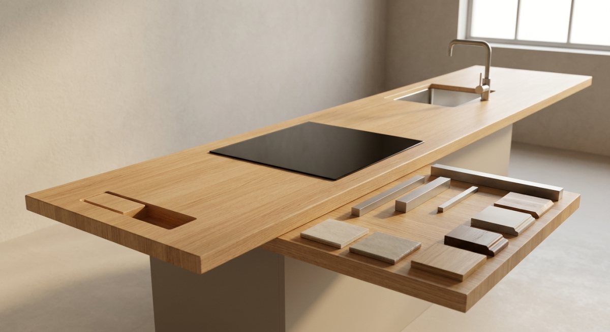 Plan de travail sur mesure: simulateur avant achat