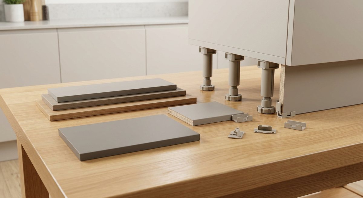 Plinthe cuisine: simulateur hauteur et clips avant achat