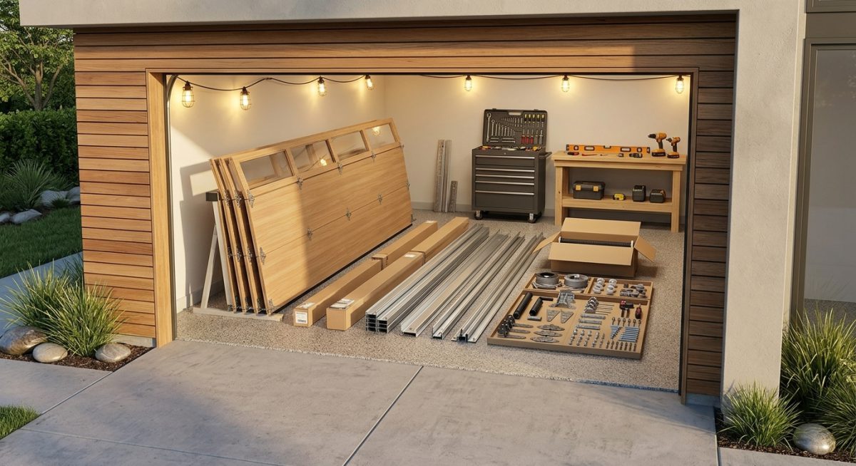 Installer Porte de garage sectionnelle: étapes et conseils