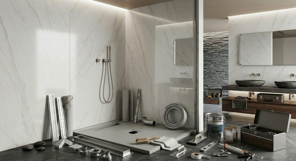 Mesurer Receveurs de douche: les bons repères