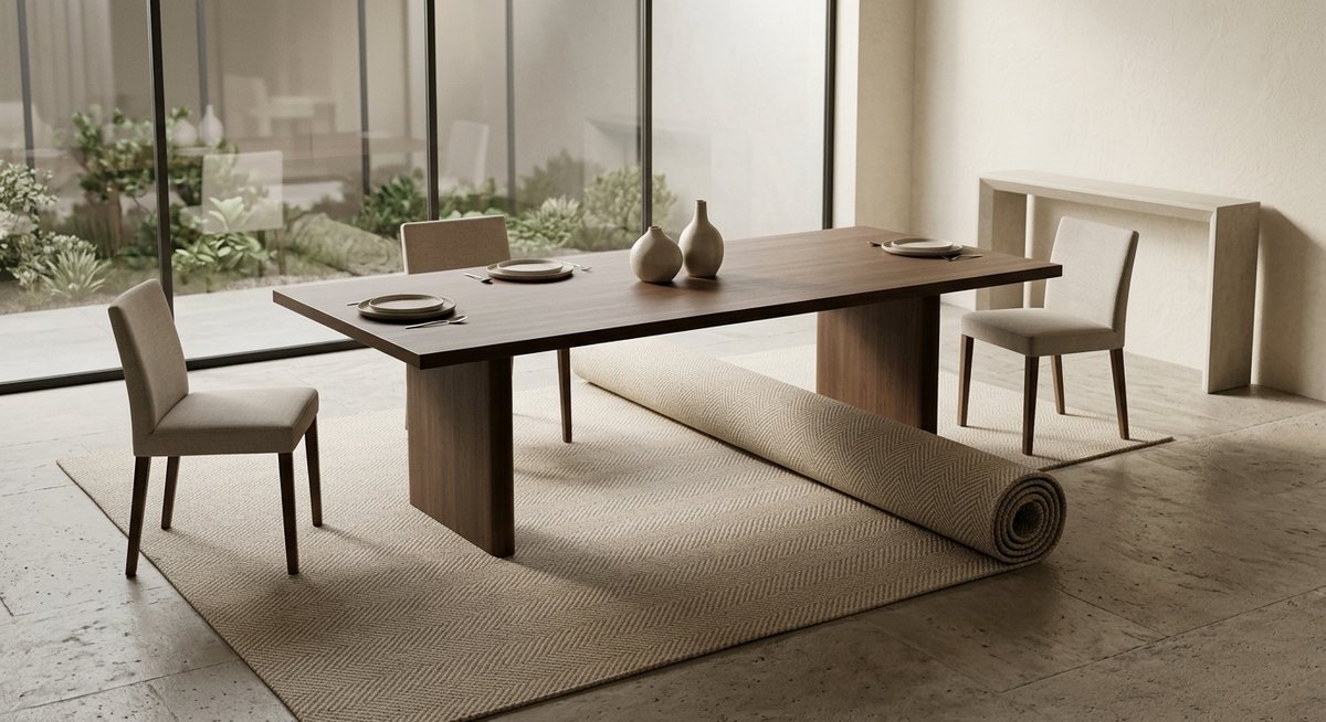 Installer un tapis sous table : étapes simples