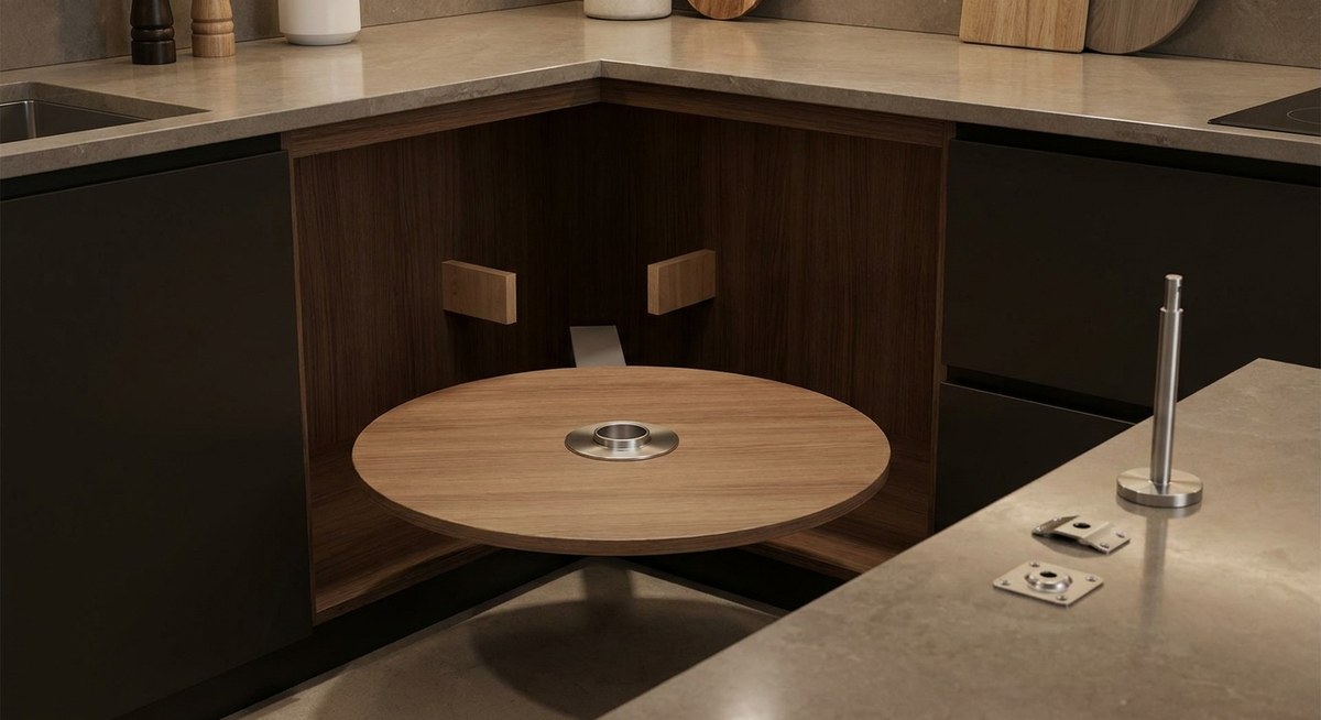 Comment mesurer votre meuble d'angle pour un tourniquet de cuisine ?
