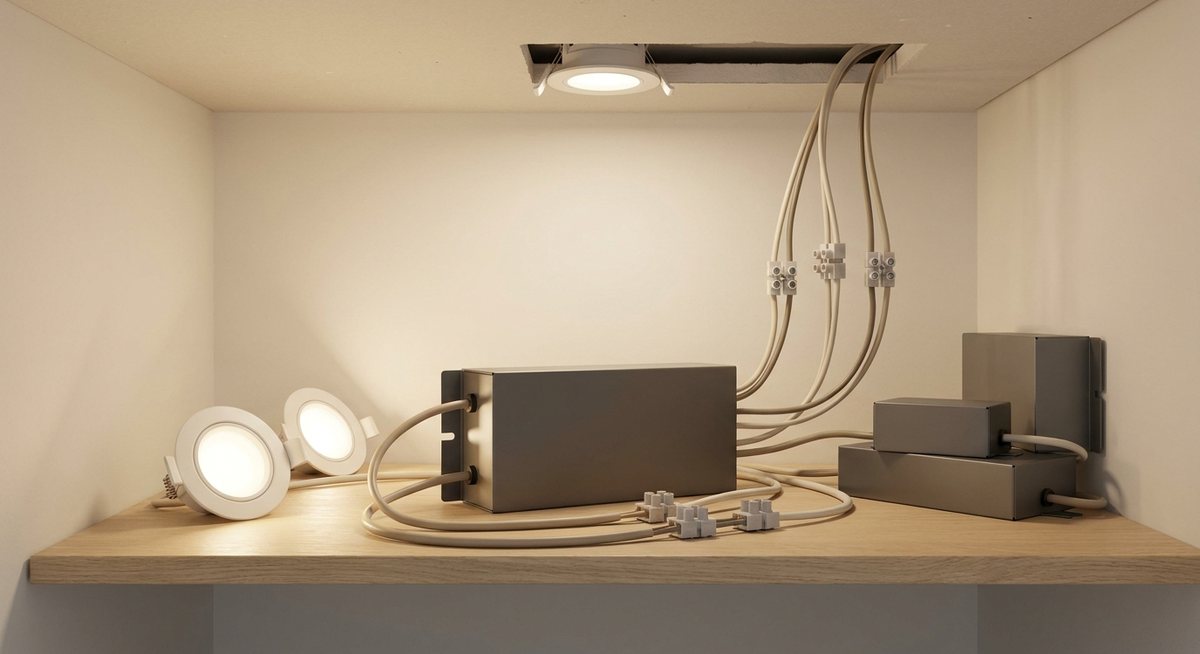 Illustration éditoriale : Transformateur Spot Led